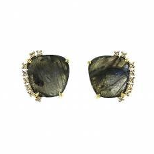 Coolook 'Pangea' Stud Earrings in Labradonite