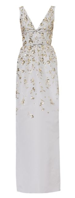 Carolina Herrera embroidered silk gown