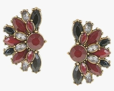 Parfois multi-stone Garden Blooms earrings 140756
