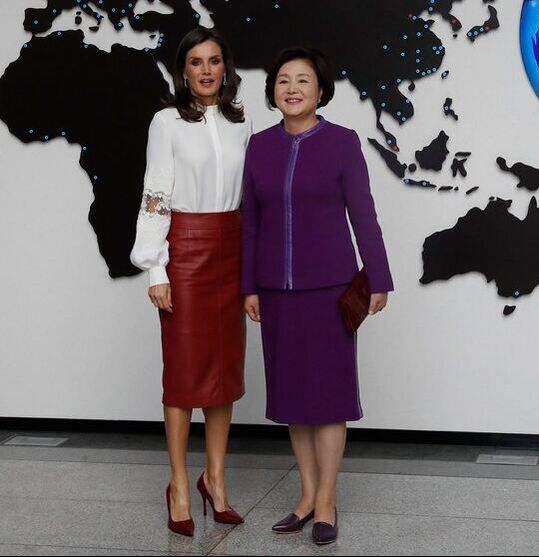 Queen Letizia State Visit to South Korea 2019
