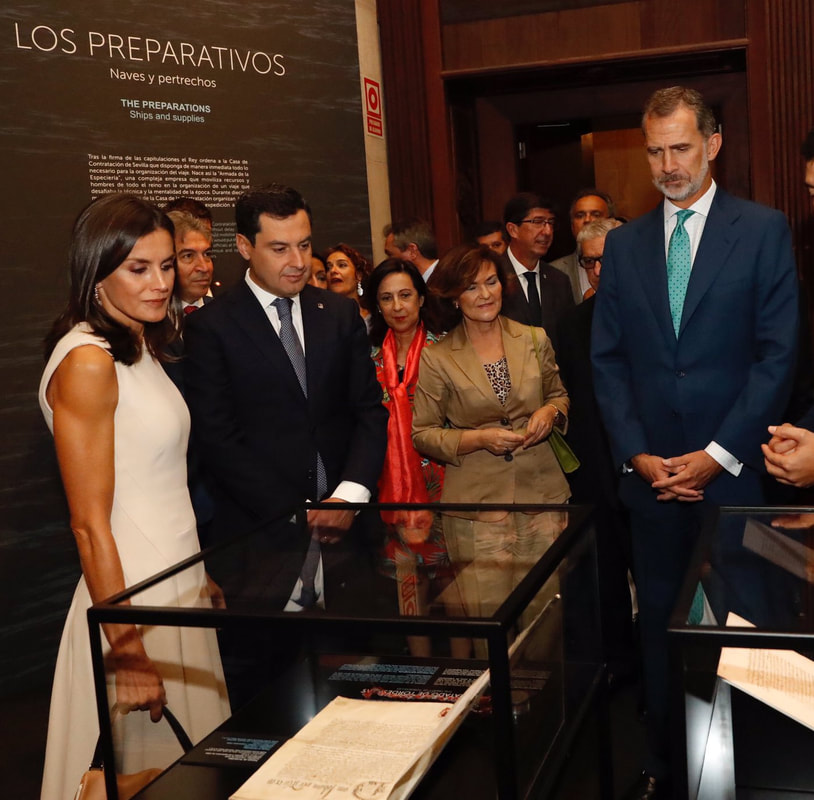 King and Queen of Spain open the exhibition 