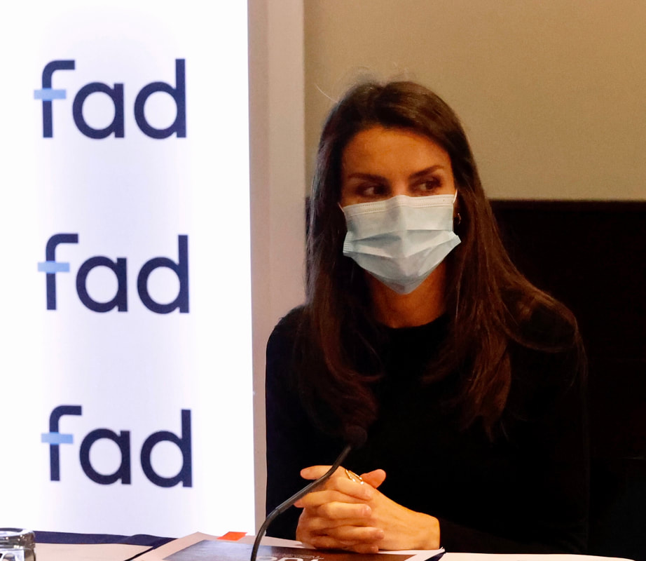 Queen Letizia chairs FAD meeting on 5 November 2020