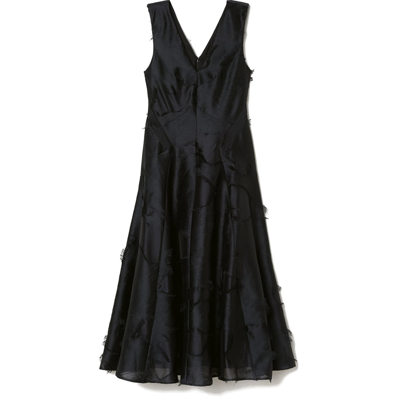 H&M Jacquard-Weave Dress in Black