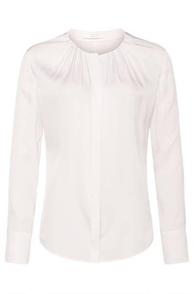 Hugo Boss BOSS Banora blouse in natural white