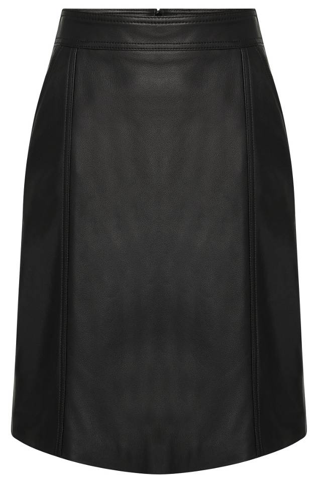 Hugo Boss 'Sepai' leather skirt 