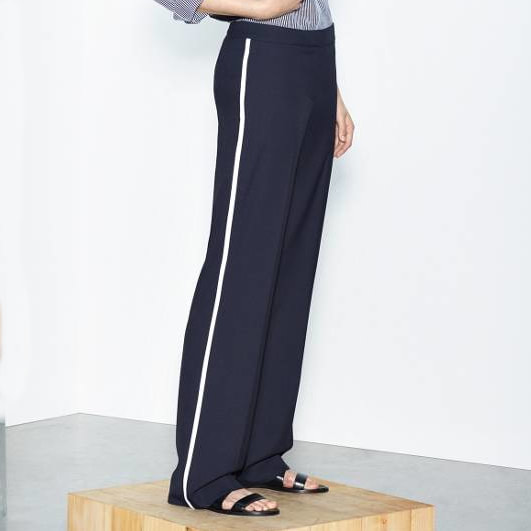 Hugo Boss 'Aminalia'​ Trousers With Side Contrast Stripes