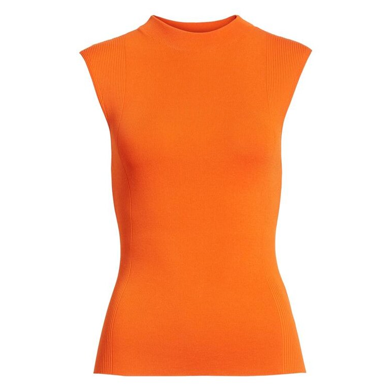 Hugo Boss 'Fasmine' Knit Tank Top in Orange