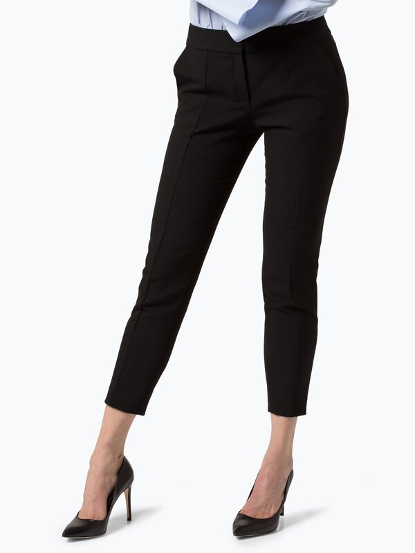 Hugo Boss 'Hevas' slim-fit trousers in black 
