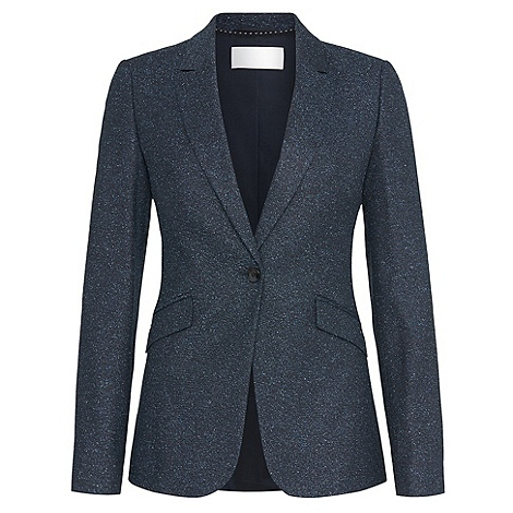 Hugo Boss Jamoli One-Button Tweed Blazer