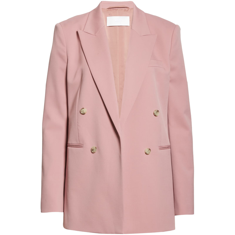Hugo Boss 'Jericoa' Stretch Wool Double Breasted Pink Blazer