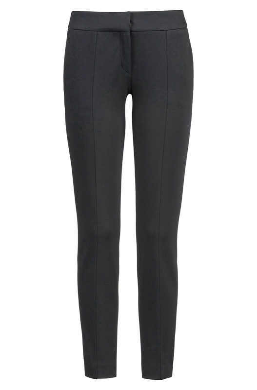 Hugo Boss Hervas black slim-fit cropped trousers