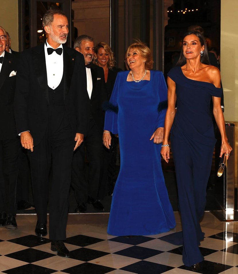 King Felipe and Queen Letizia attended a gala at the Gran Teatre del Liceu in Barcelona to celebrate the 175th anniversary of the Círculo del Liceo on 5th November 2022