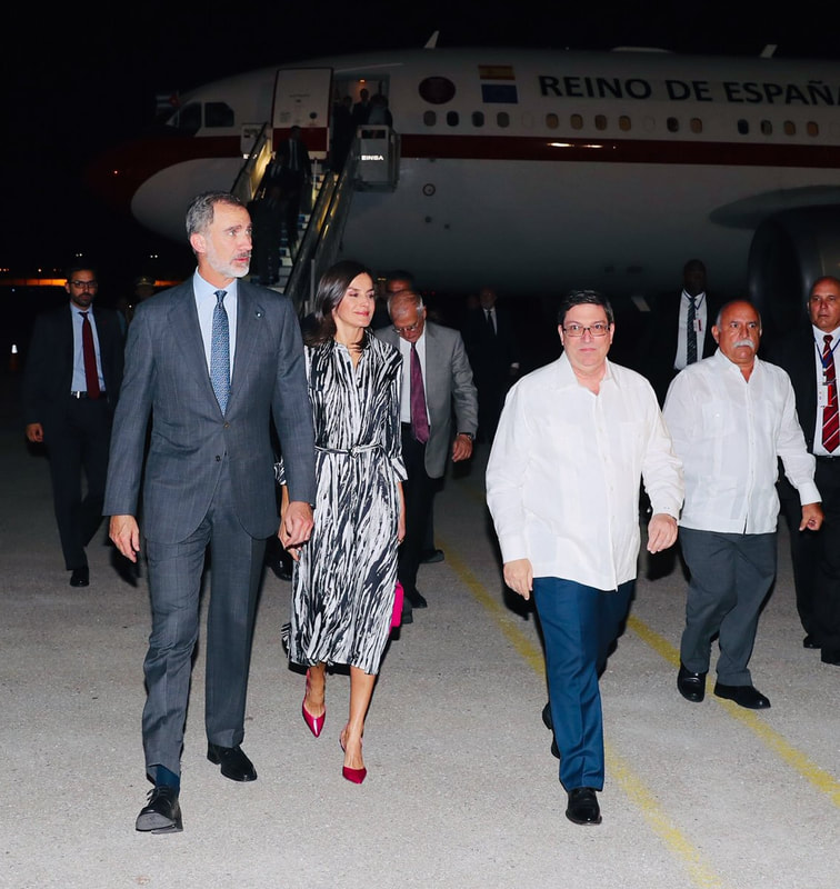 King Felipe and Queen Letizia arrive in Cuba for State Visit 2019