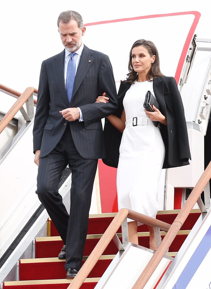 King and Queen of Spain arrived at Seoul Military Air Base in Seongnam, South Korea for a two day State Visit 2019