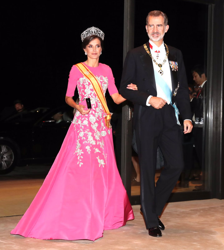 King and Queen of Spain attend Gala dinner hosted by Emperor Naruhito at the Imperial Palace in Tokyo