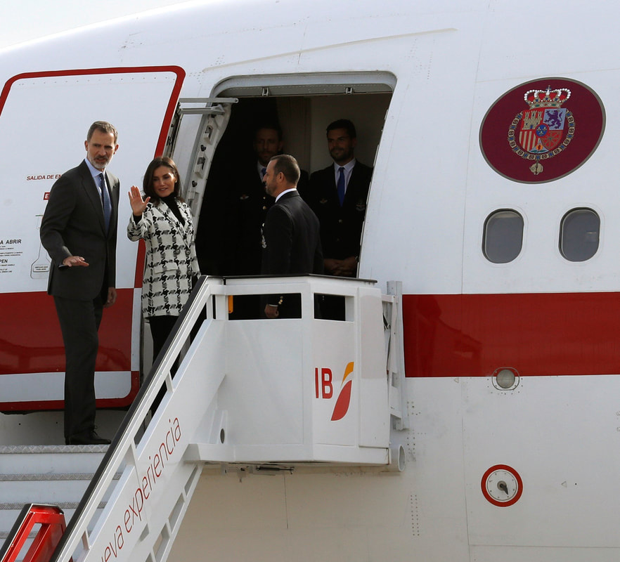King and Queen of Spain depart for Cuba 11 Nov 2019