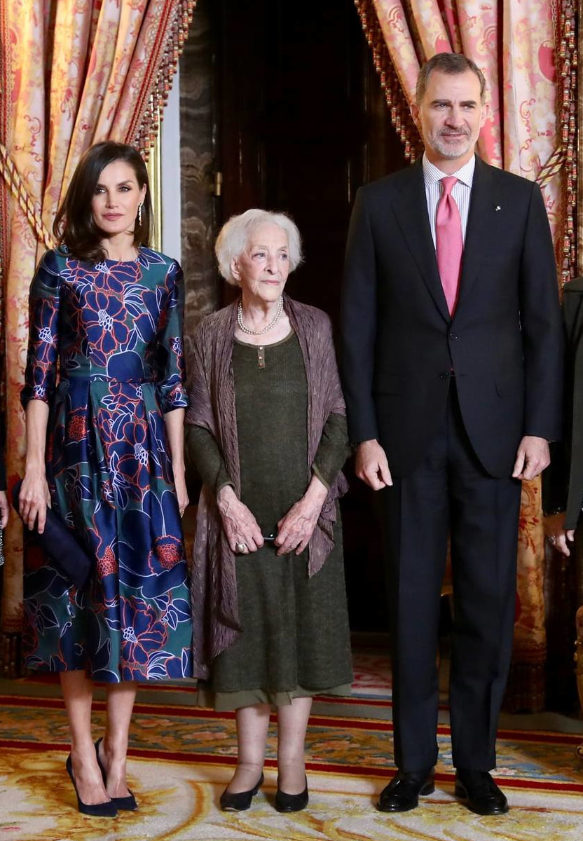 April 2019 King and Queen of Spain host a post-ceremony lunch of the Miguel de Cervantes award 2018