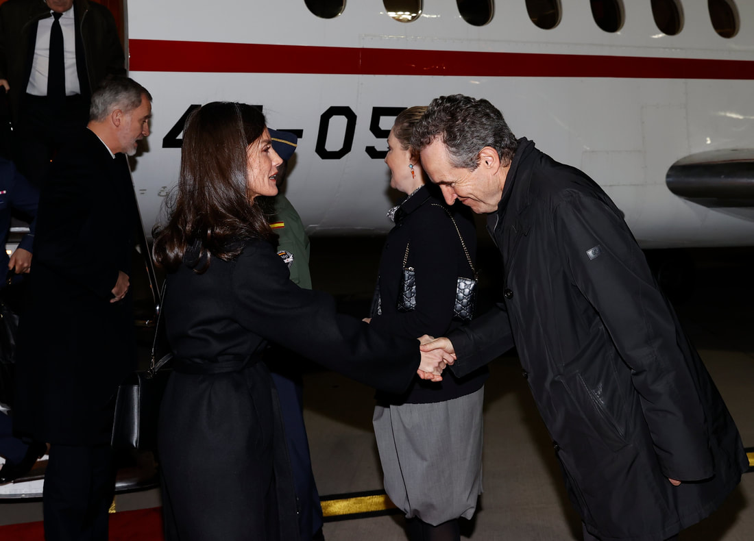 King Felipe VI and Queen Letizia of Spain arrived in Athens on 15 January 2023 ahead of the funeral for Felipe's uncle, former king, Constantine II of Greece.