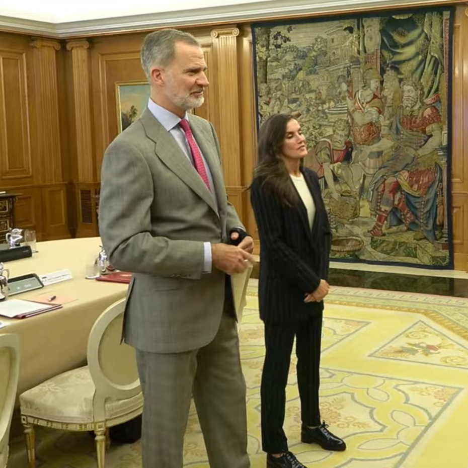 King Felipe VI and Queen Letizia chaired the meeting of the Delegate Commission of the Princess of Girona Foundation at Zarzuela Palace on 23 November 2023