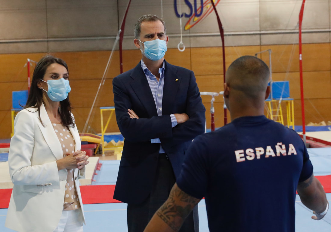 King Felipe VI and Queen Letizia visit High-Performance Center of the Higher Sports Council on 8 June 2020
