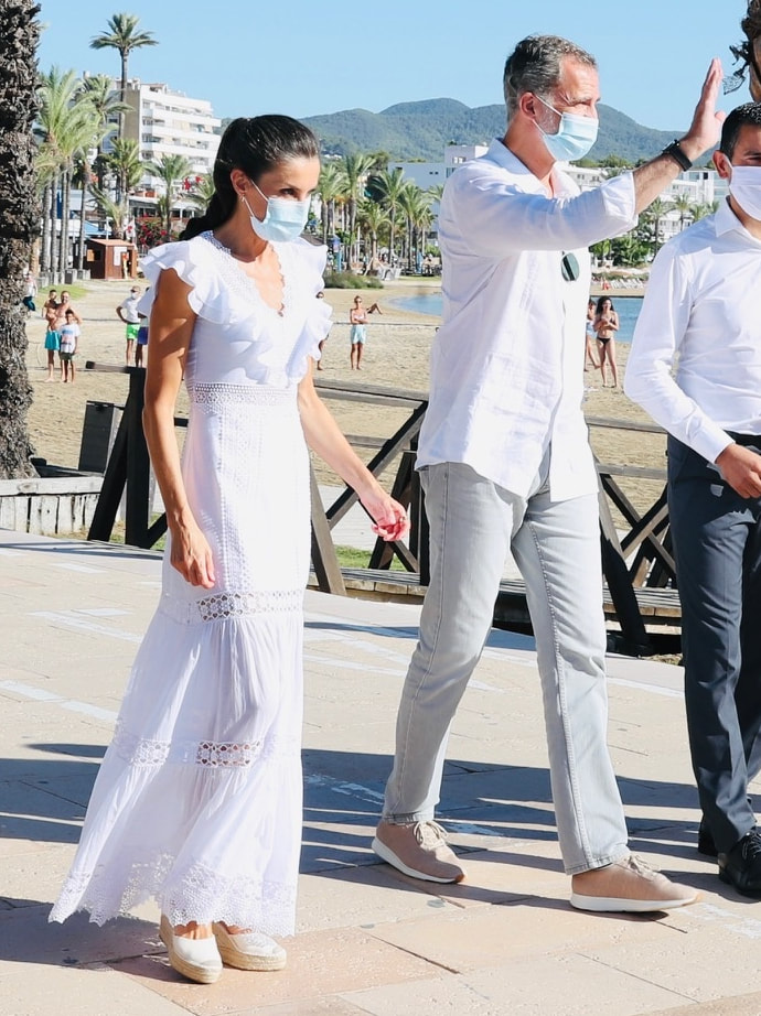 King Felipe VI and Queen Letizia visit Ibiza on 17 August 2020