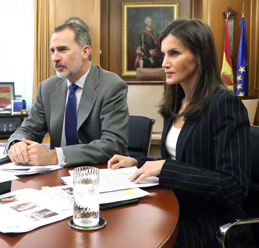 King Felipe VI and Queen Letizia held a video conference with the Board of Directors of the Ithaca Educational Association