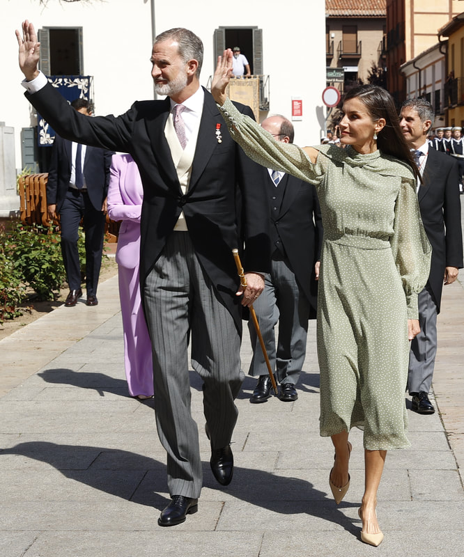 King Felipe VI and Queen Letizia attended the 'Miguel de Cervantes' 2022 Award Ceremony on 24th April 2023.