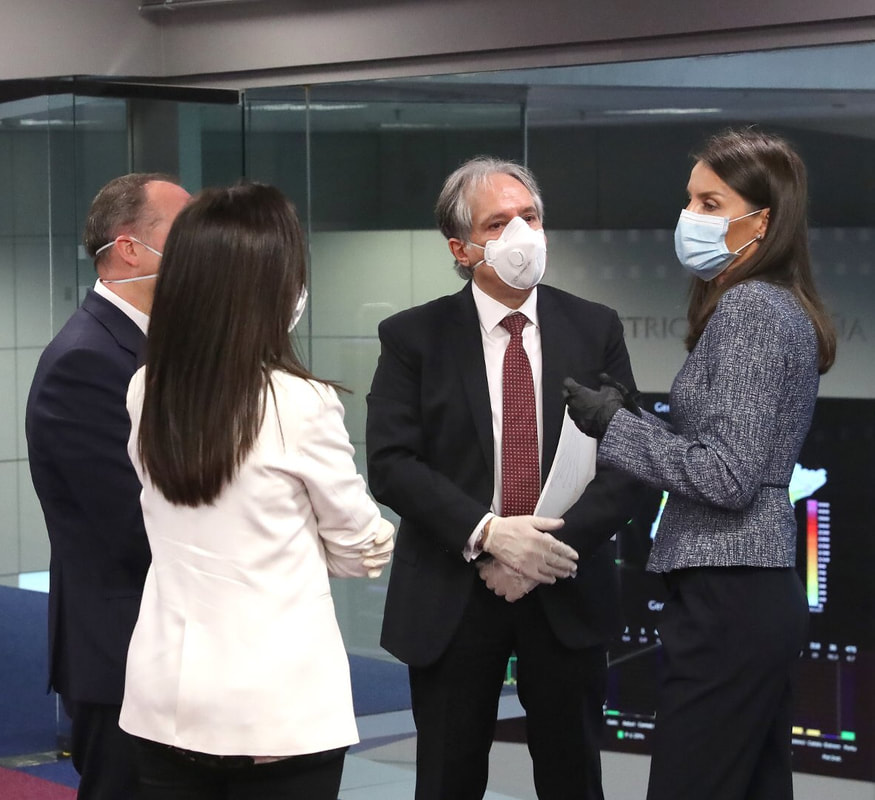 King Felipe VI and Queen Letizia toured the Electrical System Control Centre