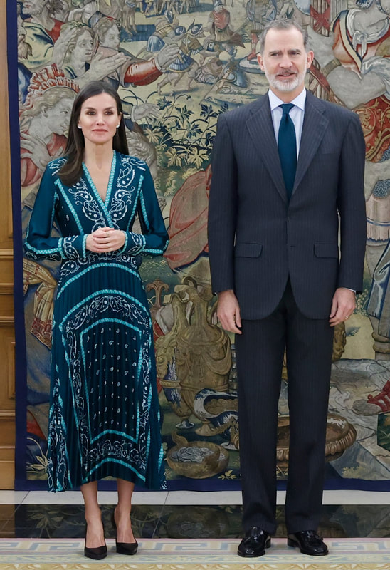 King Felipe and Queen Letizia hosted audiences at Zarzuela Palace on 1st February 2023
