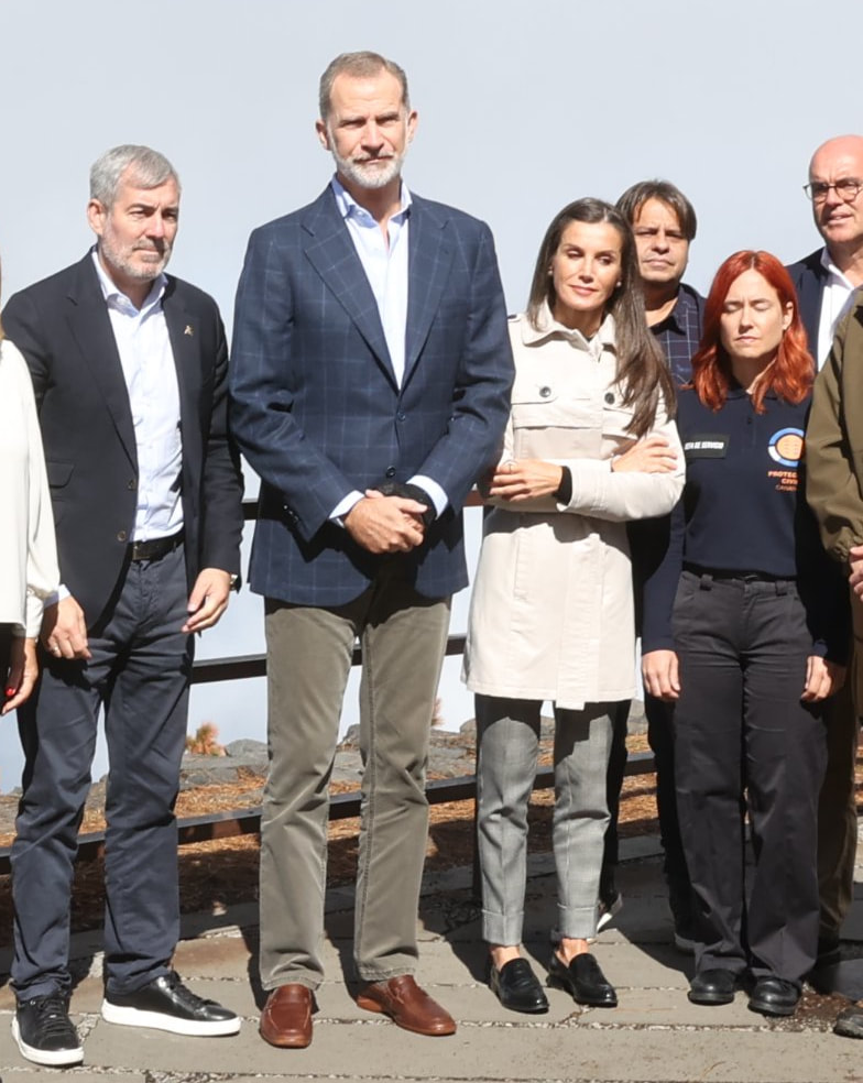 King Felipe VI and Queen Letizia visited Tenerife in the Canary Islands of Spain to evaluate the ongoing impact of a forest fire on 24th October. 2023