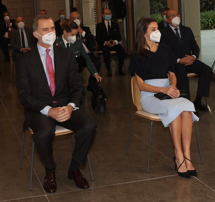 The King and Queen of Spain attended the presentation the Scholarships of the Spanish Cooperation at Palacio de Viana, Madrid.