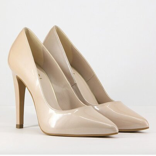 Lodi 'Saray' Pumps in Nude Leather