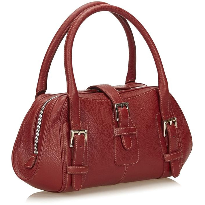 Loewe Senda Handbag in Red