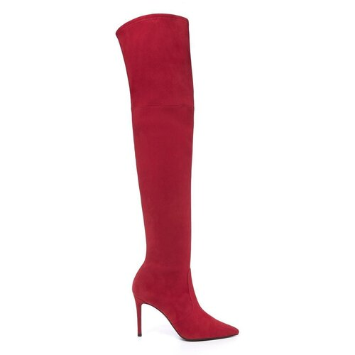 Magrit 'Francesca' Boots in Red Suede