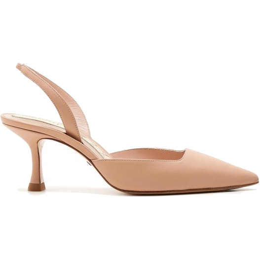 Magrit Marian Slingback Pump in Nude Leather 2