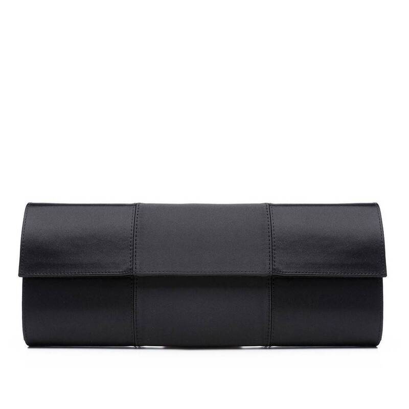 Magrit 'Mary' Clutch in Black Satin