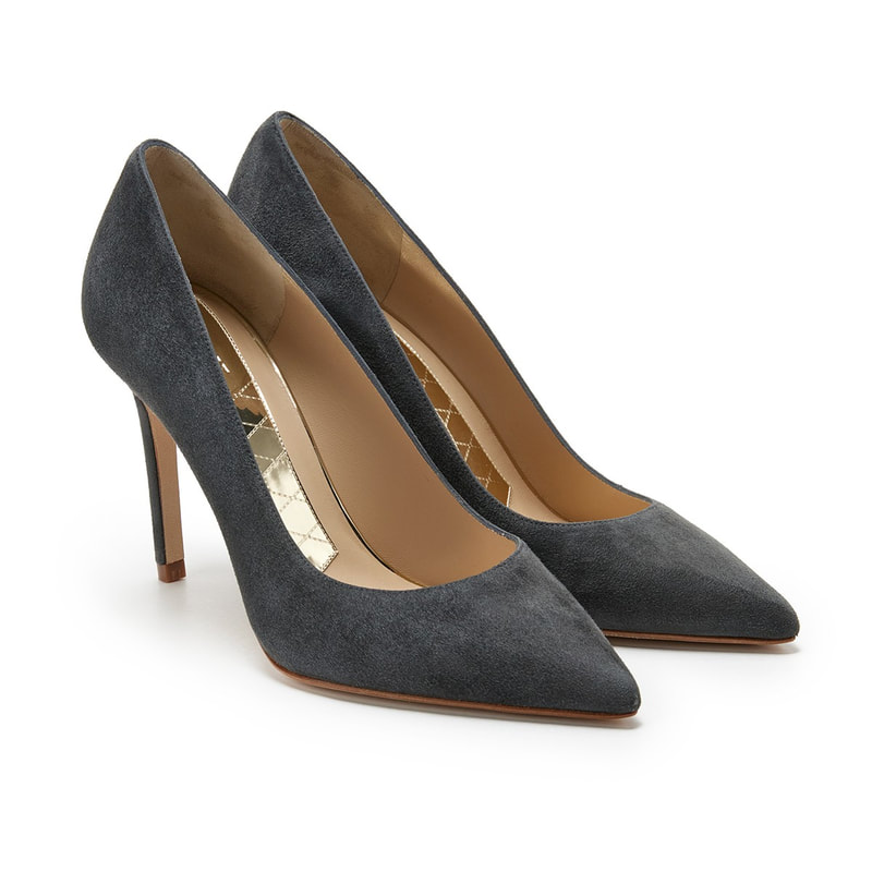 Magrit 'Mila' Pump in Anthracite Suede