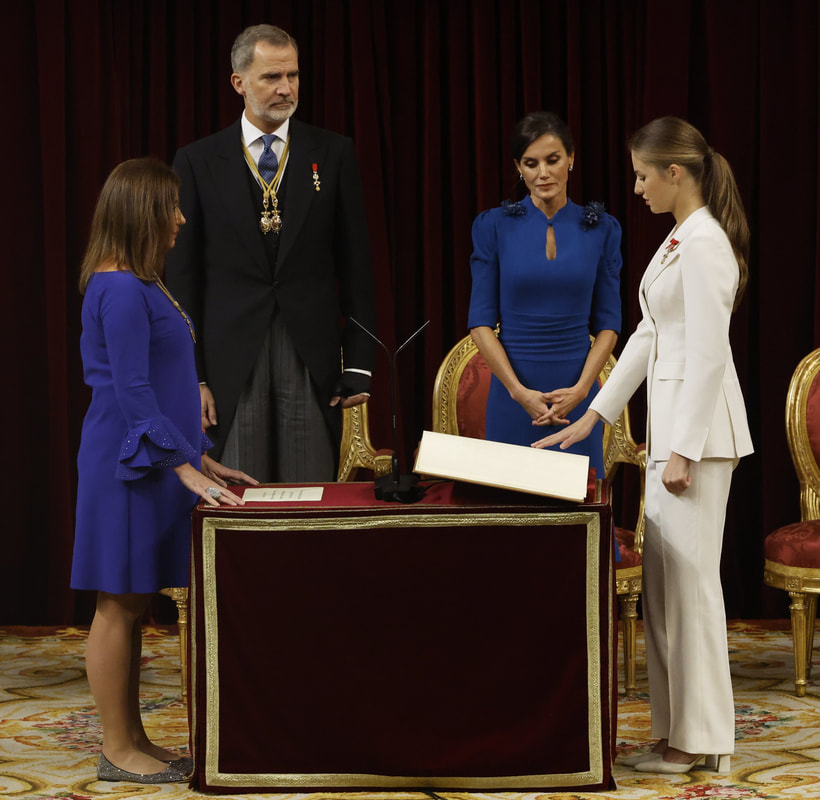 Leonor, Princess of Asturias pledges her allegiance to the Spanish Constitution on her 18th birthday on 31st October 2023