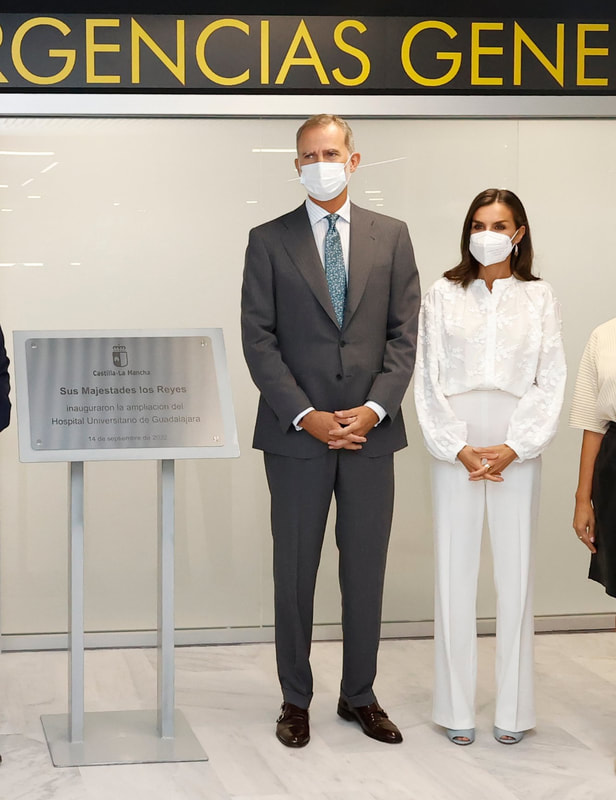 King Felipe VI and Queen Letizia presided over the opening ceremony for the expansion of the University Hospital of Guadalajara on 14 September 2022