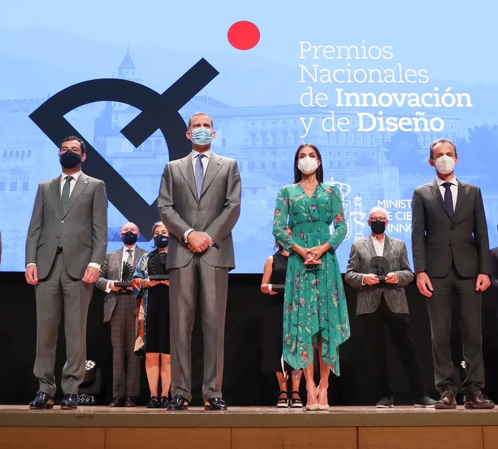 King Felipe VI and Queen Letizia deliver2020 National Innovation and Design Awards on 10 June 2021
