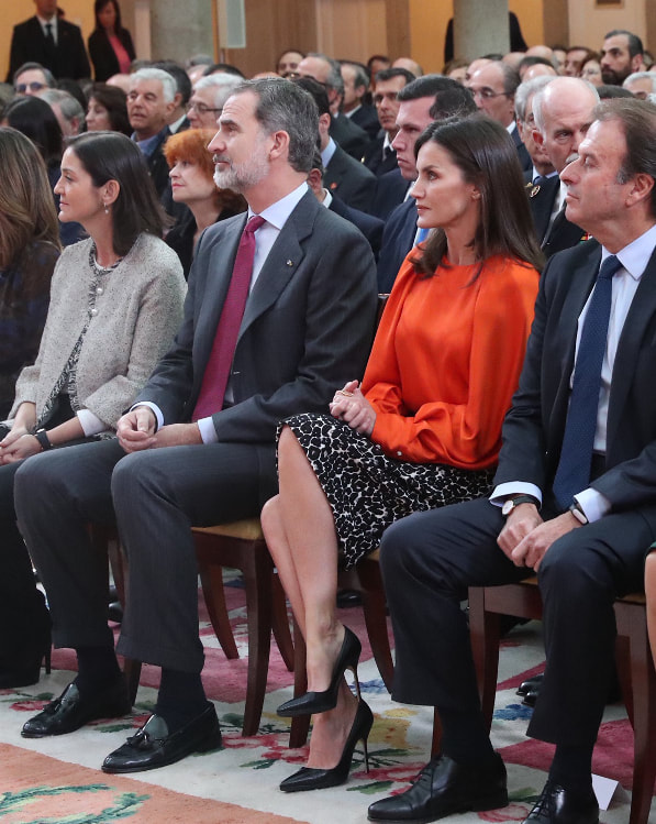 King Felipe VI and Queen Letizia attend Accreditation of the VIII edition of the Honorary Ambassadors of the Spain Brand