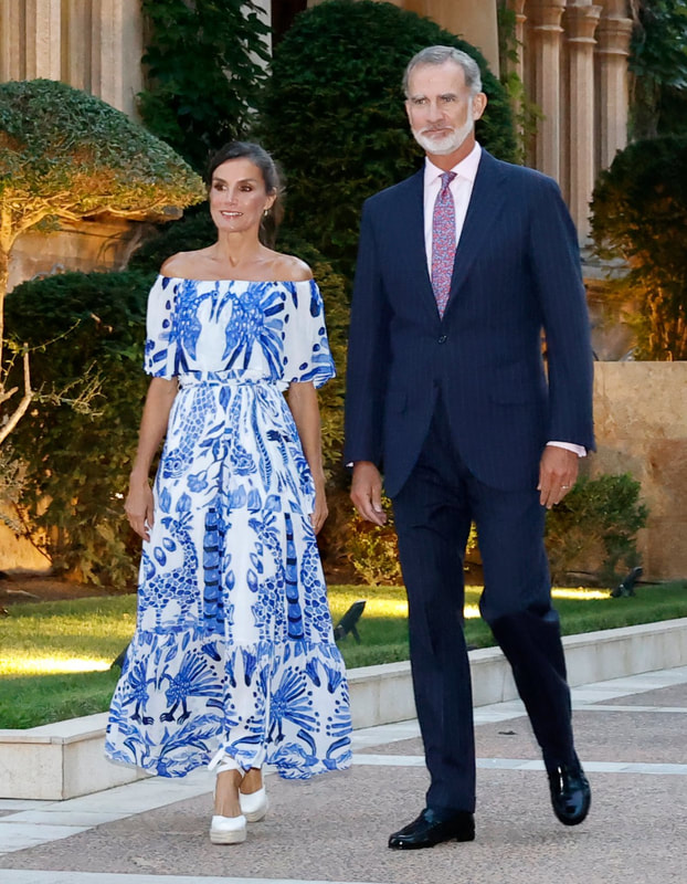 King Felipe VI and Queen Letizia of Spain hosted the annual Balearic Islands reception at Marivent Palace in Palma, Mallorca on 3rd August 2023
