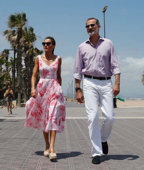 King Felipe VI and Queen Letizia visit Benidorm and Valencia in the Valencian Community on 3 July 2020