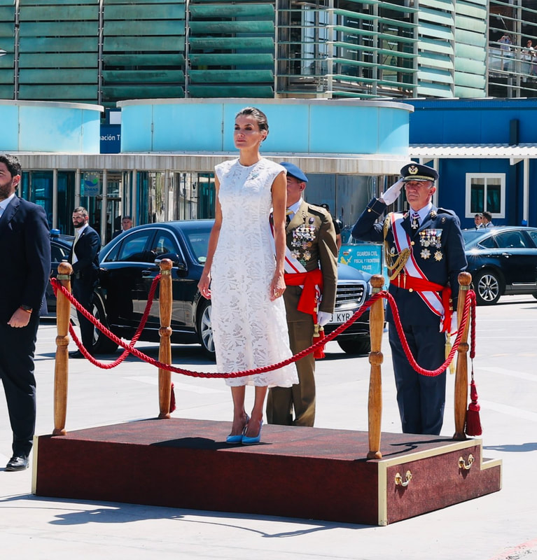Queen Letizia of Spain delivered the National Flag to the Special Naval War Force in Cartagena on 7 June 2022
