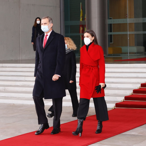 King Felipe VI and Queen Letizia of Spain depart for Sweden on 23rd November 2021