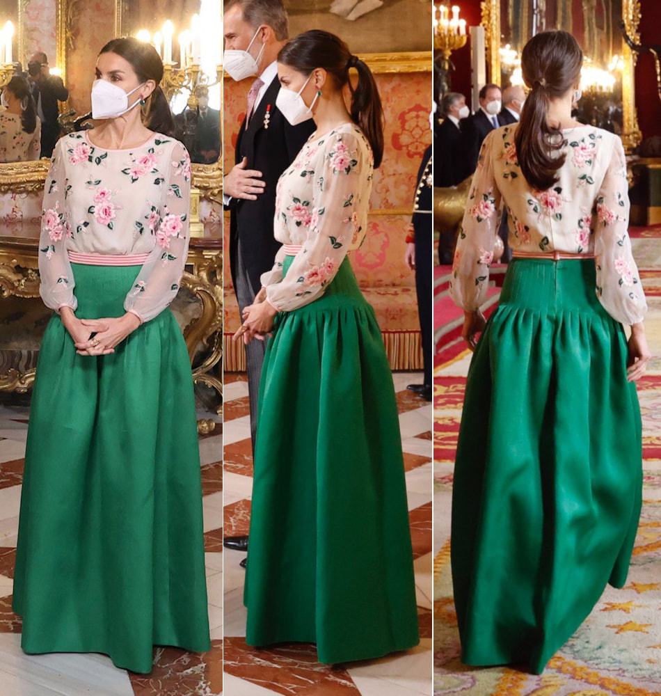 Queen Letizia wears vintage Valentino outfit