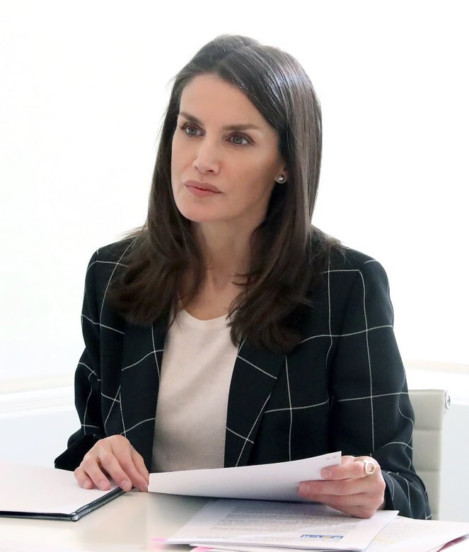 Queen Letizia held a video conference with officials and members from DOWN España on 20 April 2020