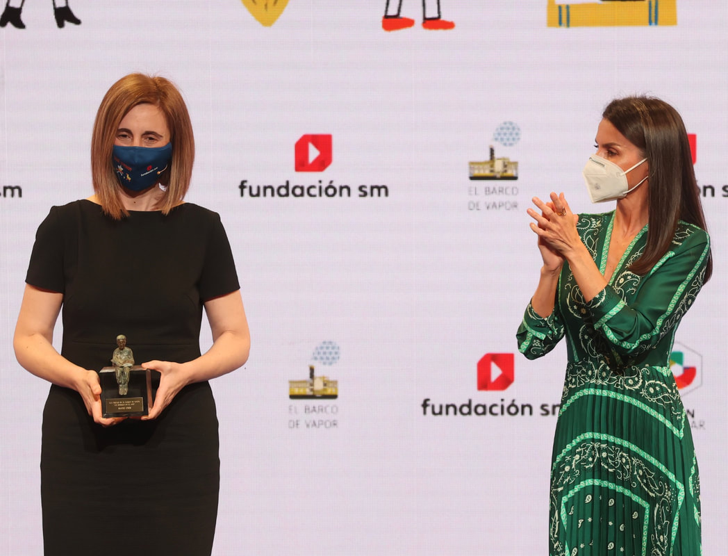 Queen Letizia of Spain presented the 43rd edition of the SM 'El Barco de Vapor' and 'Gran Angular' 2021 Awards on 11 May 2021