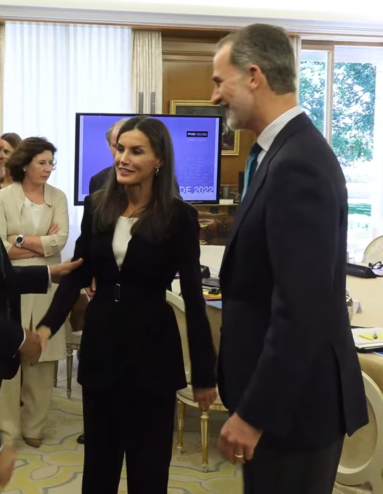 King Felipe VI and Queen Letizia of Spain chaired the 29th meeting of the Delegate Commission of the Princess of Girona Foundation (FPdGi) at the Palace of Zarzuela on 9 June 2022