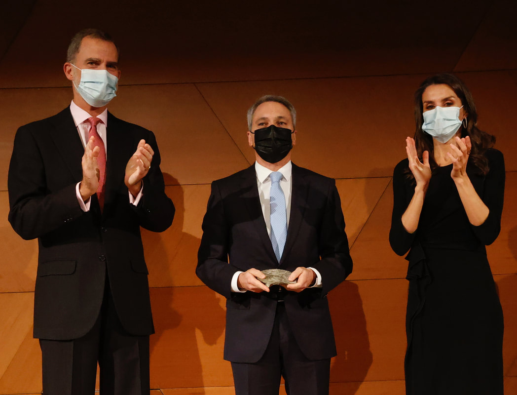 King Felipe VI and Queen Letizia of Spain deliver the ceremony of the XXXVII edition of the 'Francisco Cerecedo' Journalism Award on 18 November 2020